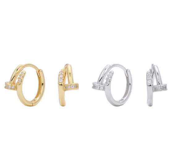 China OEM Silver Earrings Manufacturer 15 Color Options
