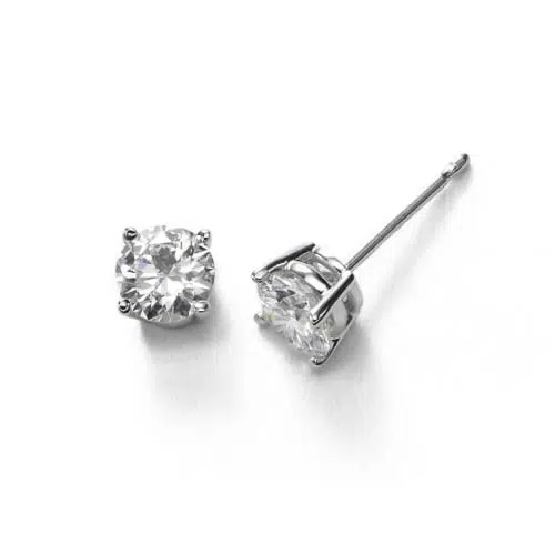 China OEM Silver Earrings Manufacturer 12 Dimond earrings
