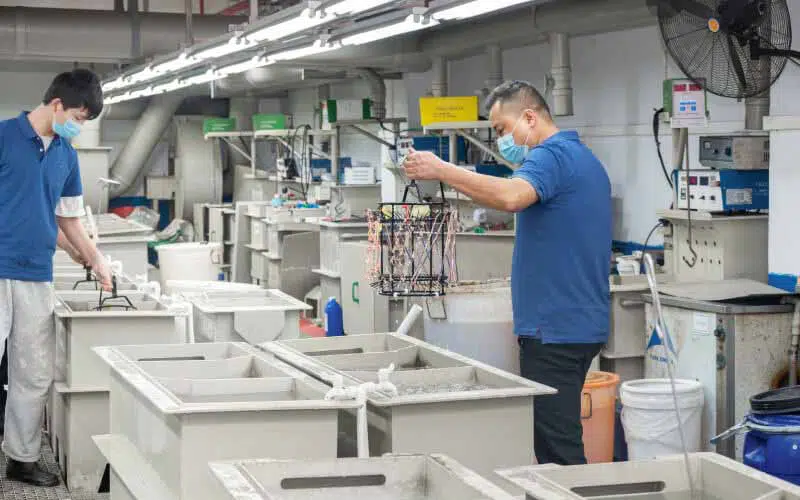 China Silver Jewelry Manufacturer 30 Liquid Washing Process