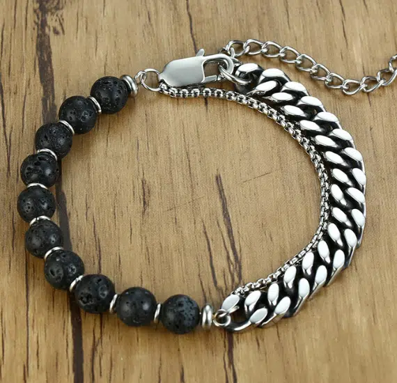 Fabricante de pulseras de acero inoxidable personalizadas para marcas en todo el mundo para hombres 9 Estilo de pulsera para hombres