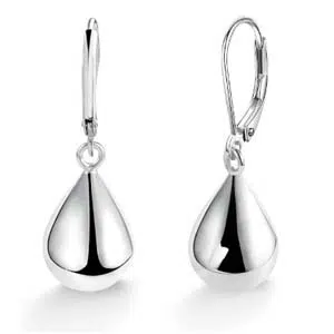 China OEM Silver Earrings Manufacturer 4 Silver Teardrop Earrings