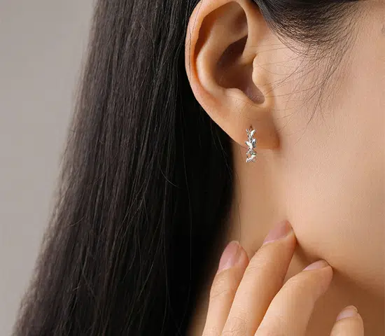 Schmetterlingsohrringe Creolen