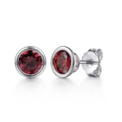 China OEM Silver Earrings Manufacturer 14 garnet earrings