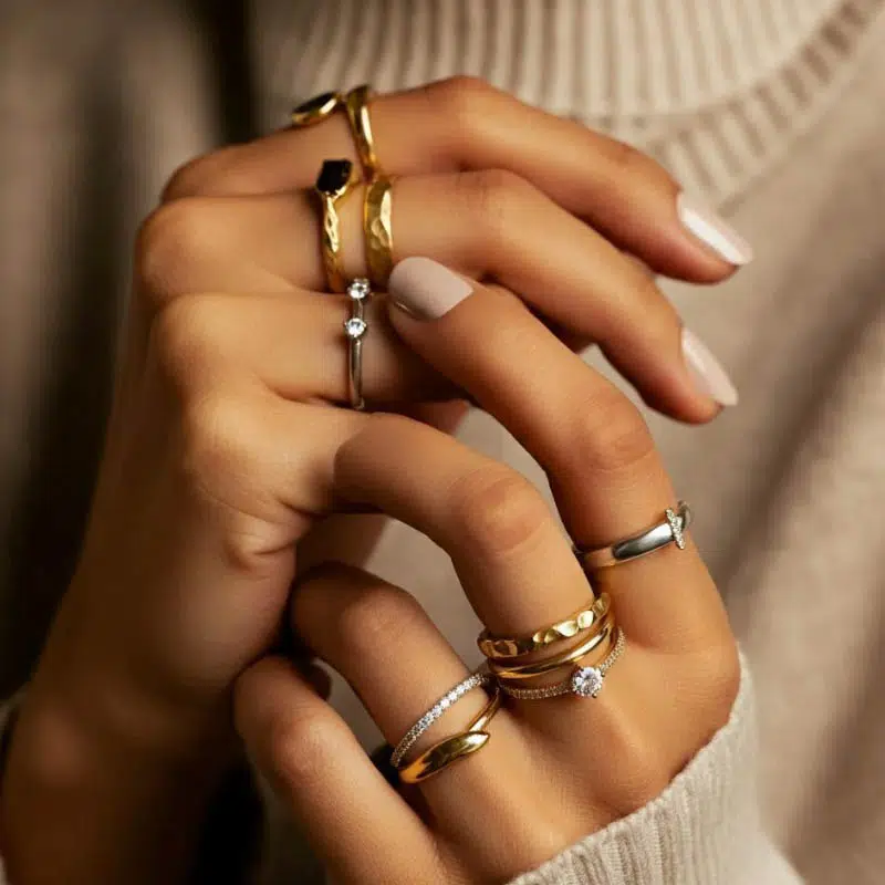 ¿Cuántos anillos debe llevar una mujer?