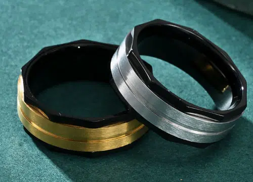 OOTB Vos fabricants de bagues en acier inoxydable pour hommes de confiance en Chine 14 Bague au design simple pour hommes