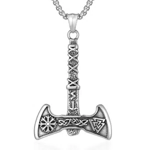 collier viking en acier inoxydable