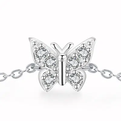 Бабочка с кубическим цирконием