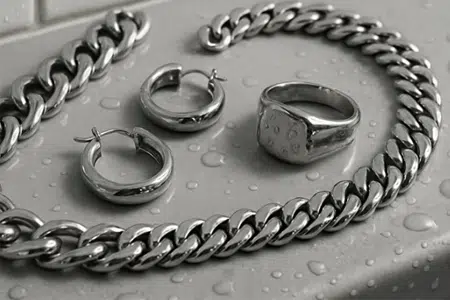Les bijoux en acier inoxydable plaqué rhodium sont-ils étanches ?