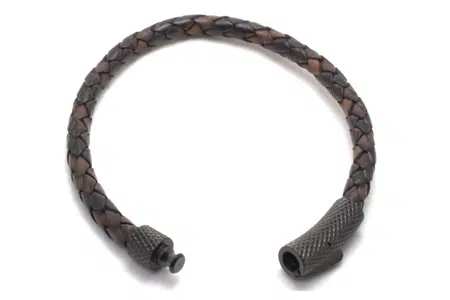 6 Popular Leather Bracelet Clasp Types 5 Bayonet Clasp leather bracelet