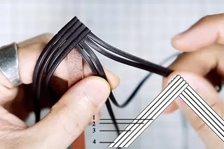 Плетение кожи