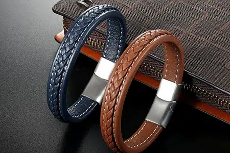 4 Basic and 9 Fashionable Leather Bracelet Designs and Types 11 Colorful of Leather Bracele