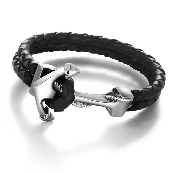 Genuine Leather Anchor Bracelet from China Manufacturer 9 leather anchor bracelet