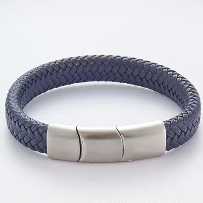 Adjustable Mens Leather Bracelet from a Trusted China Supplier 2 Blue Adjustable Mens Leather Bracelet