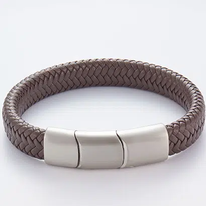 Adjustable Mens Leather Bracelet from a Trusted China Supplier 3 Brown Adjustable Mens Leather Bracelet