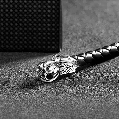 Dragon Leather Bracelet Manufacturer China Factory Direct Wholesale 2 Dragon Leather Bracelet Factory