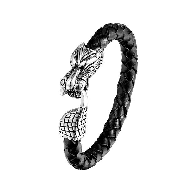 Dragon Leather Bracelet Manufacturer China Factory Direct Wholesale 5 Dragon Leather Bracelet