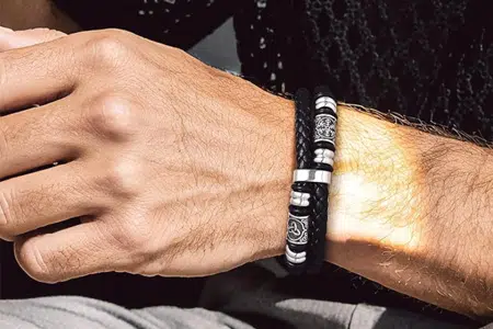 Mikrofaserlederarmband