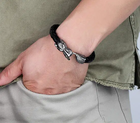 Dragon Leather Bracelet Manufacturer China Factory Direct Wholesale 1 OOTB Dragon Leather Bracelet