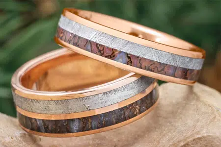 Erkek ve kadın yüzüklerinin bant genişliği