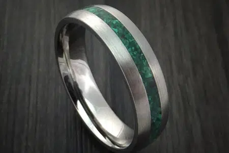 Inlay Malachite Ring