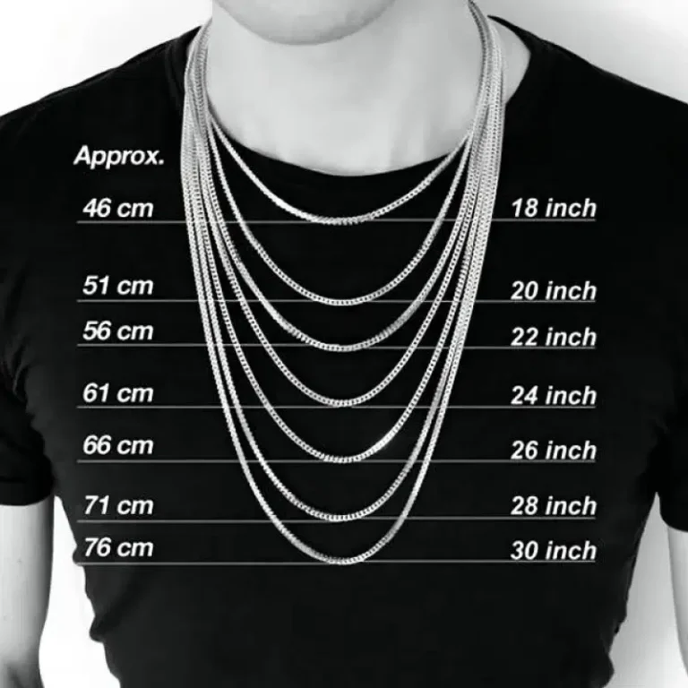 Standard Mens Necklace Length