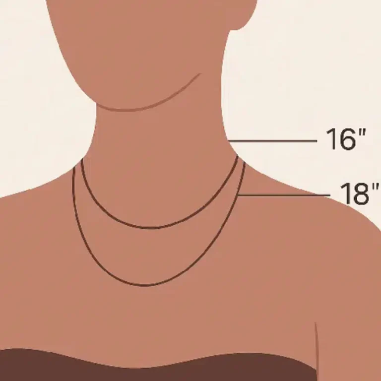 Collier de 16 contre 18 pouces