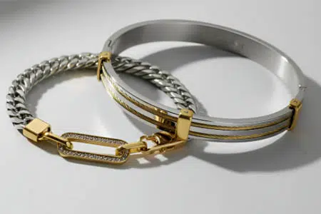 Katı Çelik ile Altın Kaplama paslanmaz çelik takılar duşta