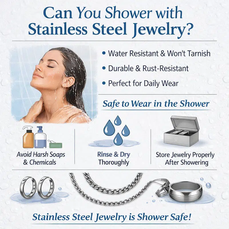 paslanmaz çelik takılarla duş alabilir misiniz