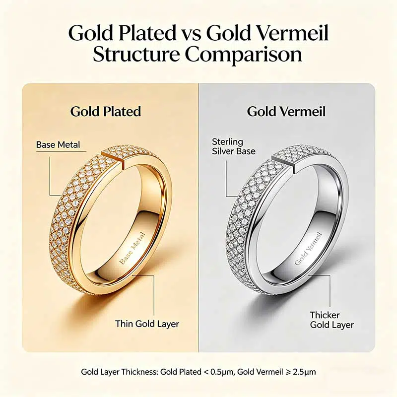 Gold Plated vs Gold Vermeil