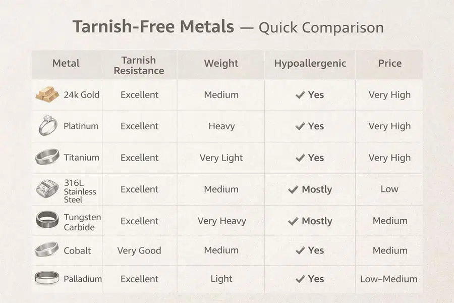 Metais que Não Oxidam ou Oxidam