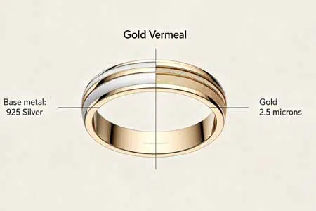 gold vermeil surface