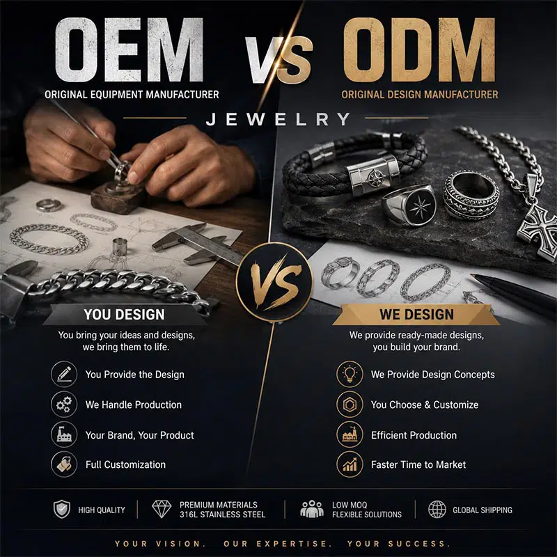 OEM vs ODM Jewelry Manufacturer